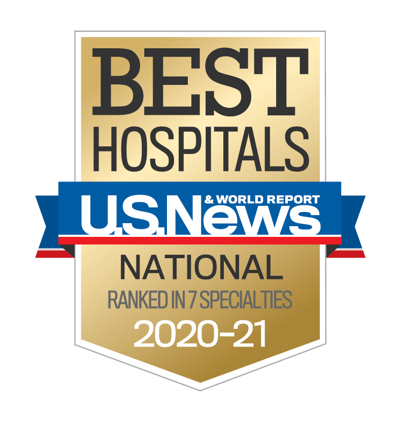 best Nationl hospitals US News and World report 2019